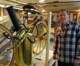 Bill Eggers of Goshen and his Roper replica_Bud Wilkinson_Republican-American