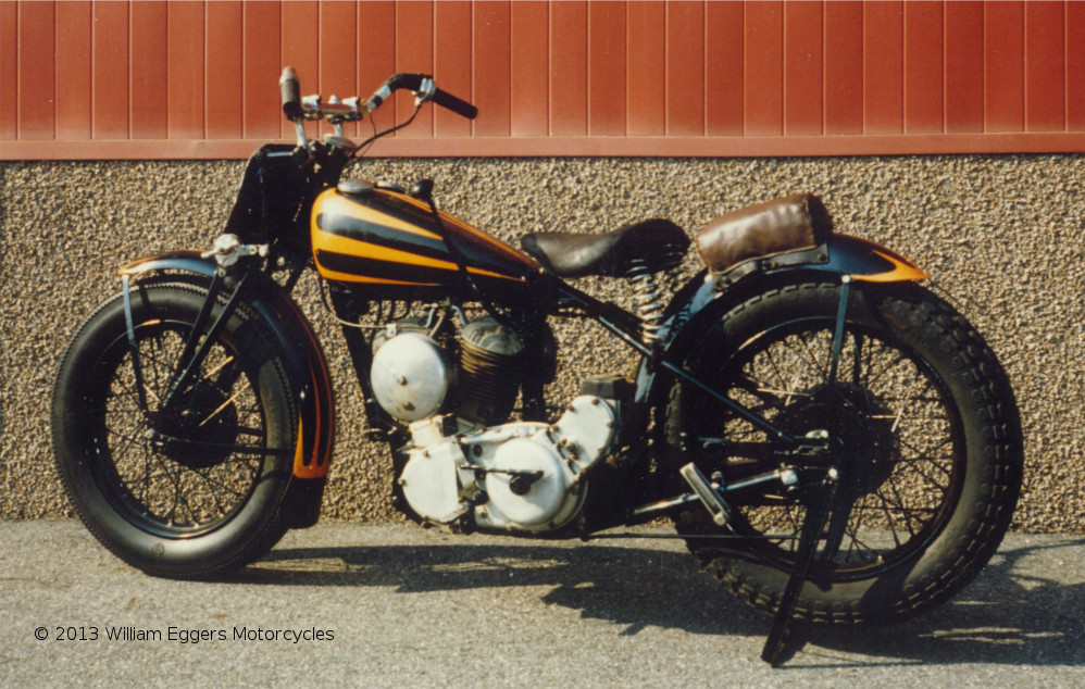 Bill Eggers: 1939 Indian Scout Racer From Left