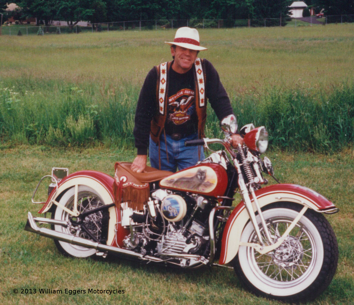 Bill Eggers With 1947 Harley Davidson Knucklehead