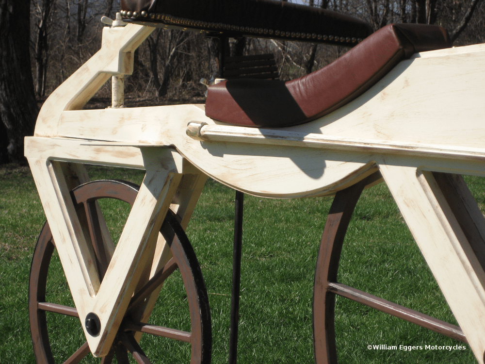 Bill Eggers: Image of 1820 Draisene Replica - Left Side - Close Up