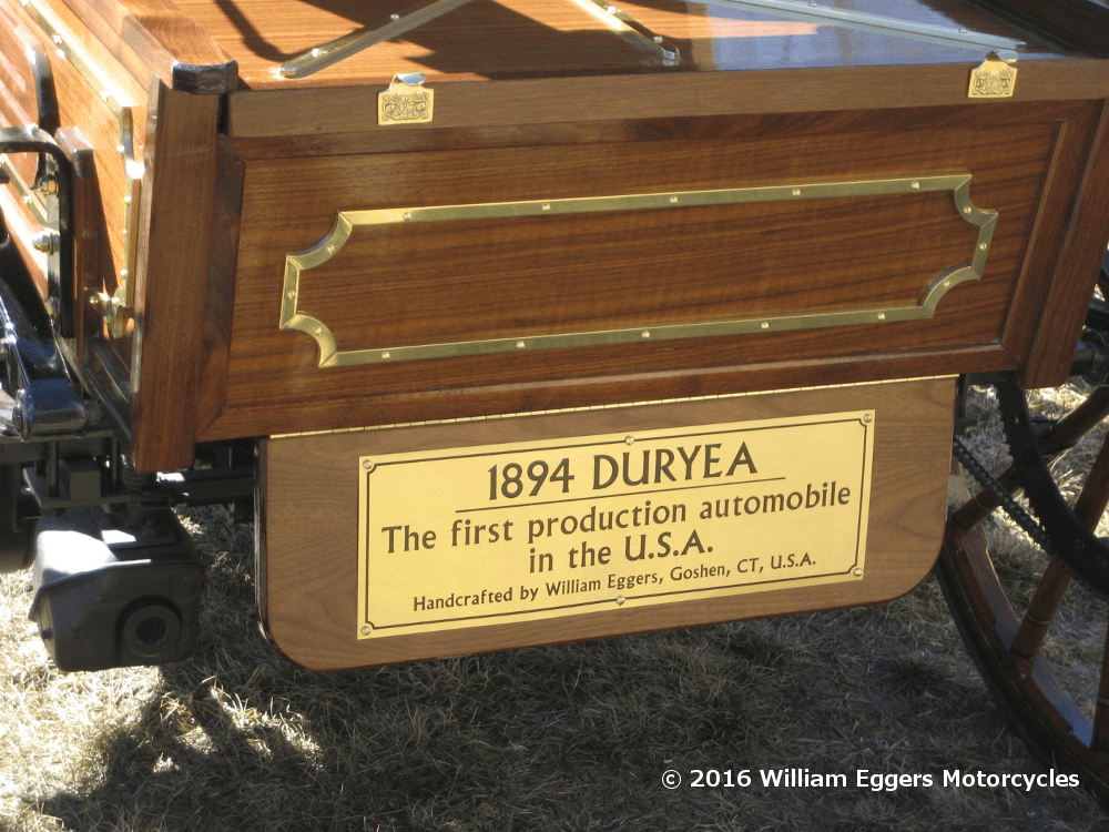 photo of Rear view of 1894 Duryea Automobile