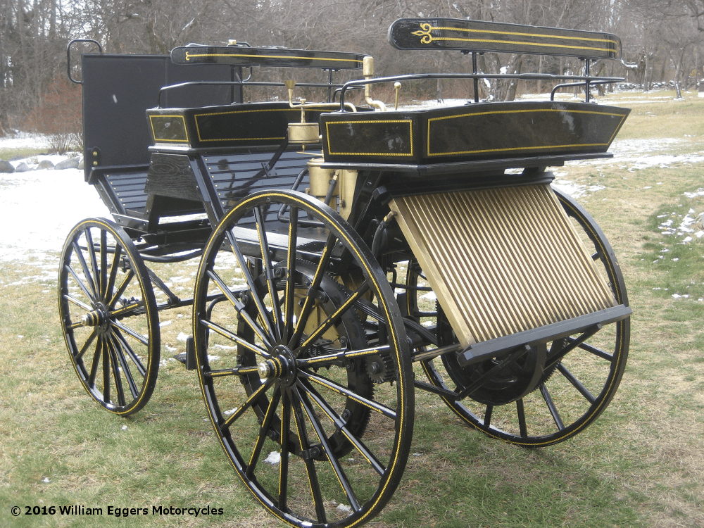 Front angle Photo of goldleaf Daimler Benz replica
